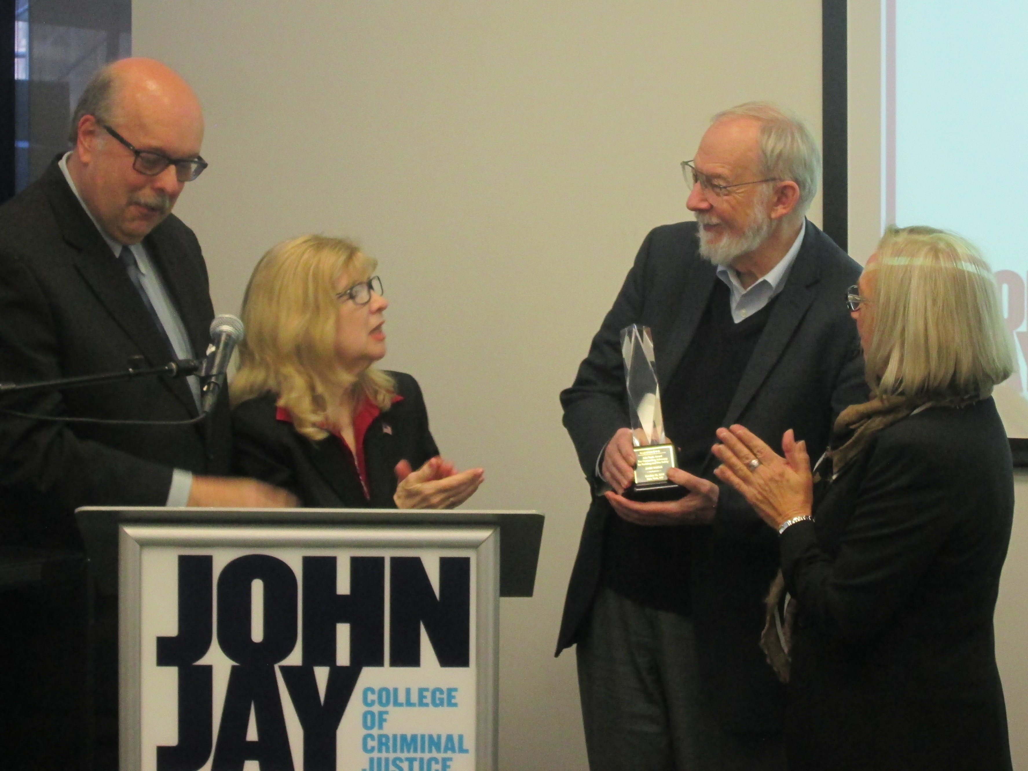 Jake Pauls presented with inaugural award at High-Rise Building Safety Conference
