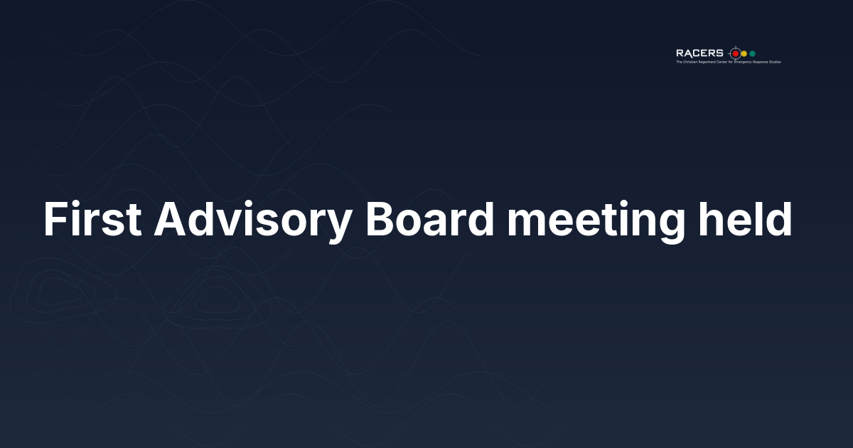 First Advisory Board meeting held