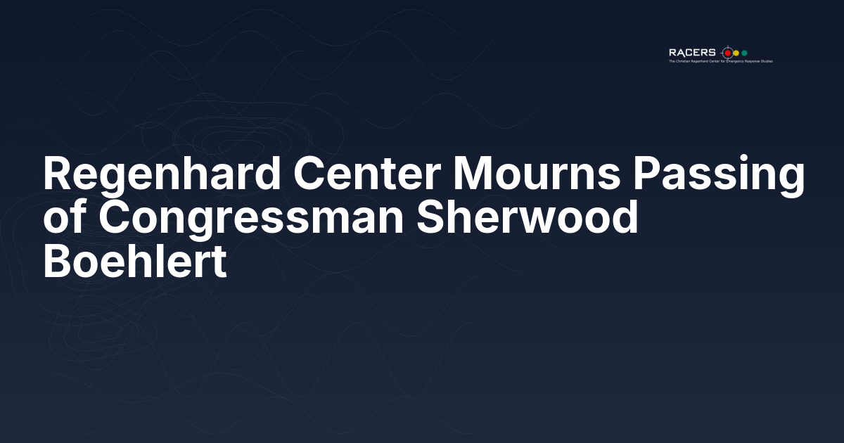 Regenhard Center Mourns Passing of Congressman Sherwood Boehlert