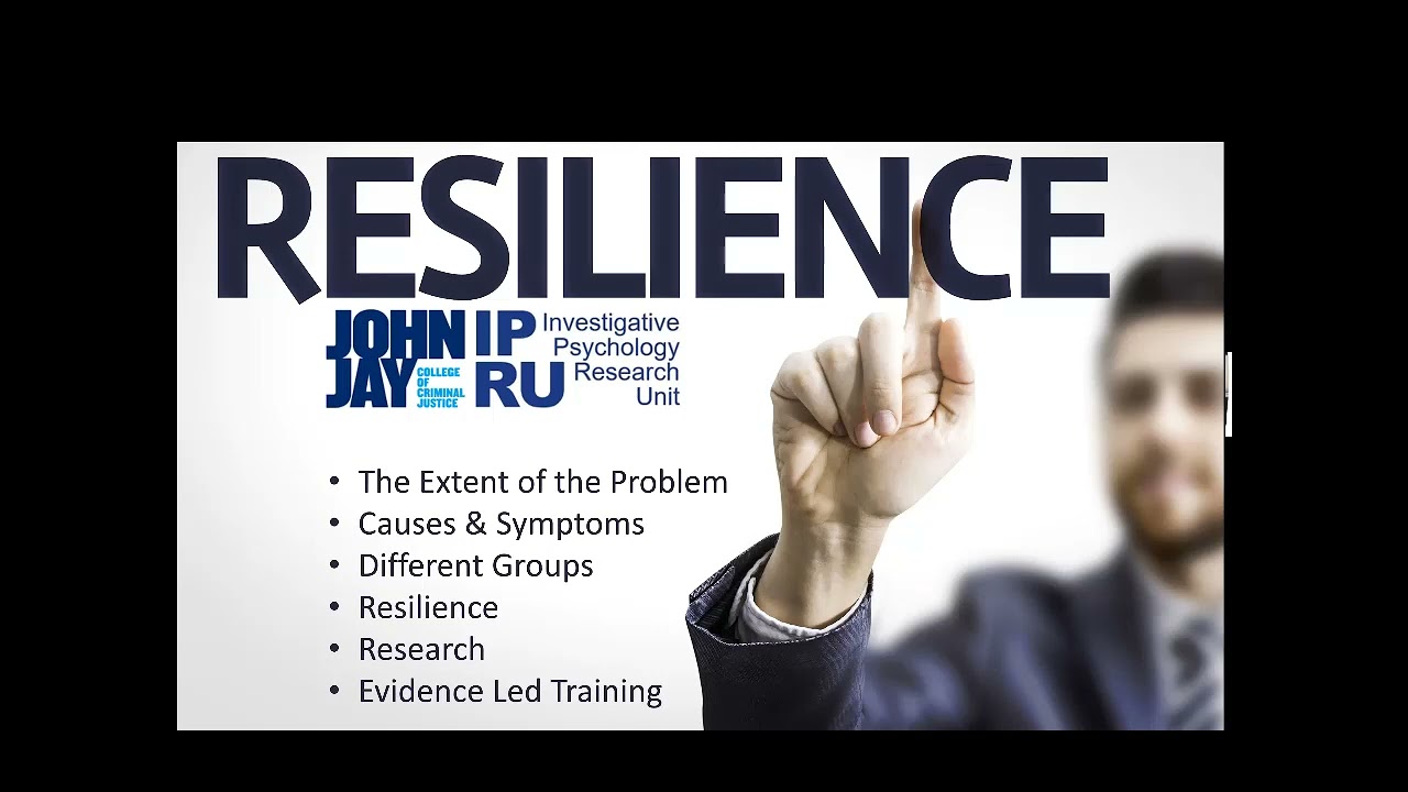 Prof. Gabrielle Salfati on Resilience Training for Law Enforcement , November 2020