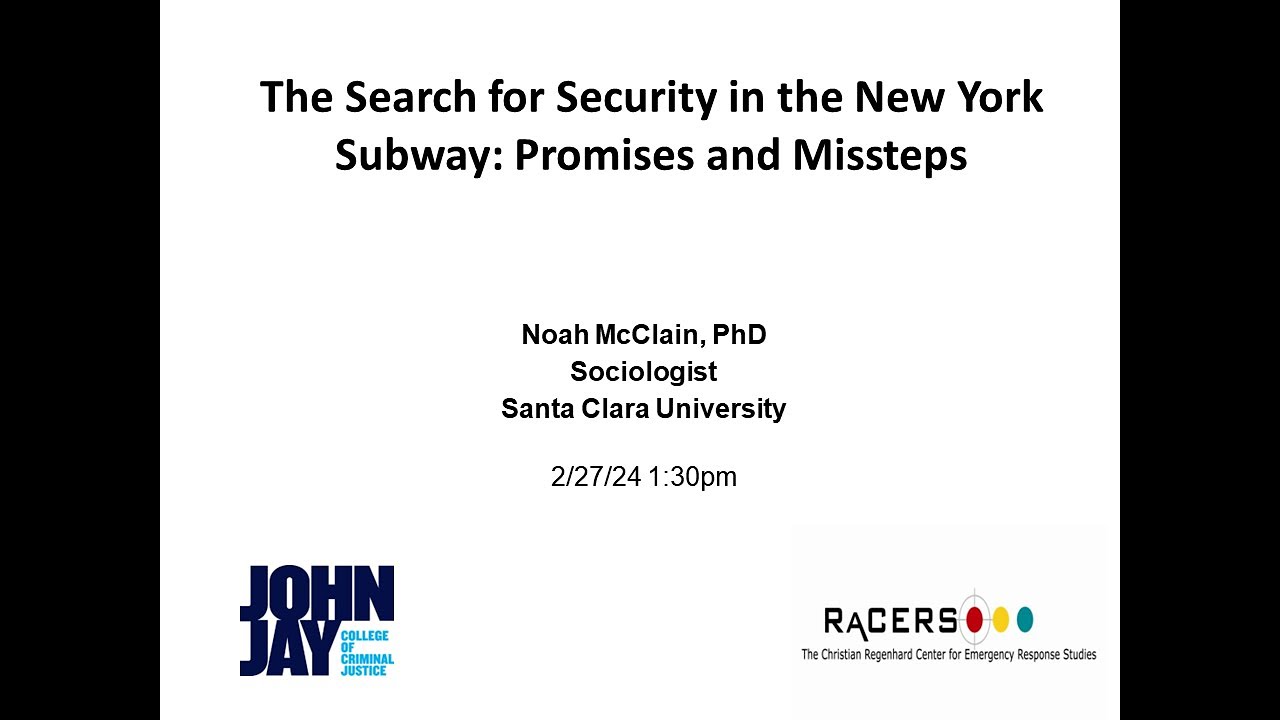 Noah McClain: The Search for Security in the New York Subway: Promises and Missteps (February 2024).