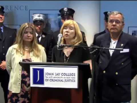 RaCERS Grand Opening Press Event — 2009 featuring Sally Regenhard, FDNY Chief of Department Cassano, Rep. Jerrold Nadler, and Pres. Jeremy Travis