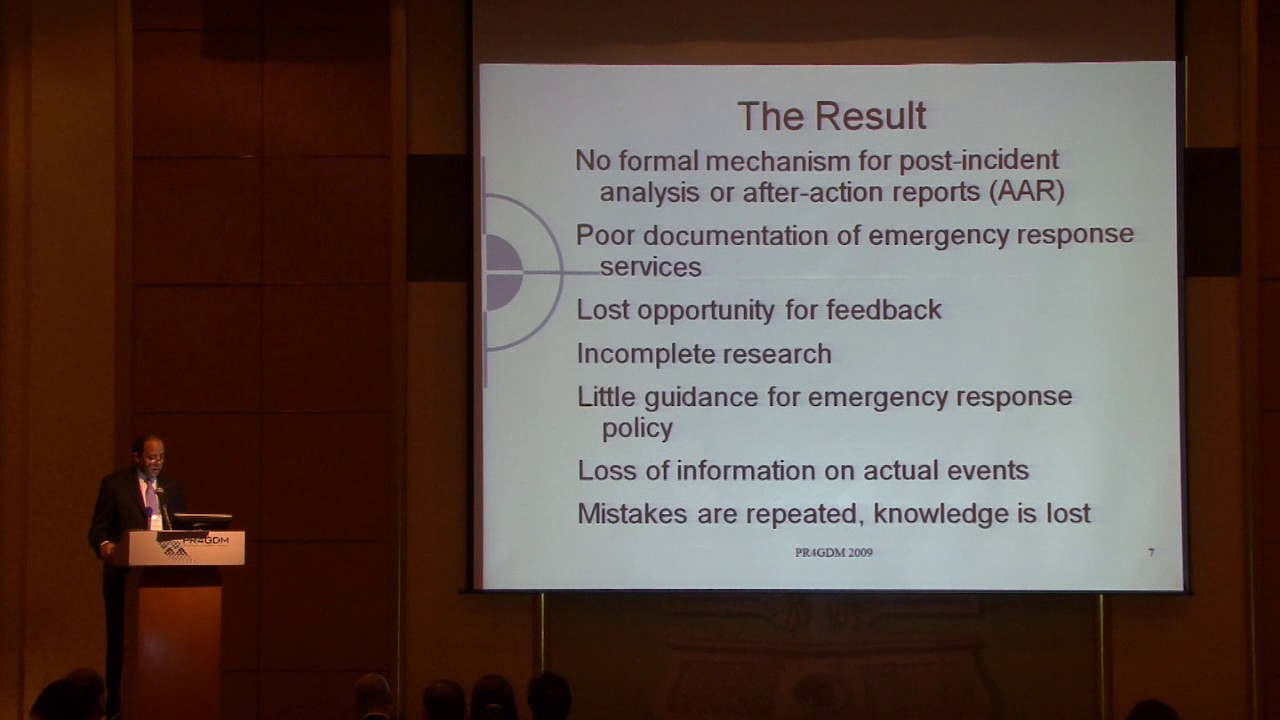 RaCERS After Action Framework: Charles Jennings at PR4GDM 2009 Seoul, Korea