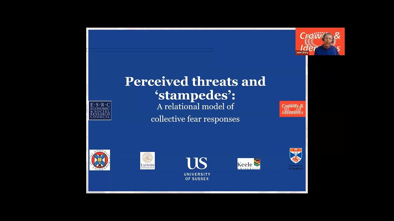 John Drury: Crowd Behavior in Evacuation and Other Settings (November 2023).
